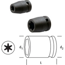 Osaka LN12E12 Dişi Torks Lokma 1/2" E12