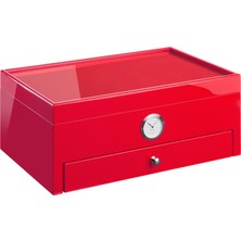 Morici Collection Italy Handmade Humidor Puro Kutusu - Roma Collection- Special Club Edition- Red - 100'S