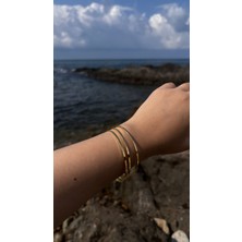 Glossy Jewelery Çelik 3'lü Ajda Bilezik