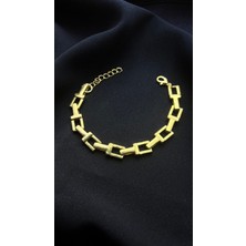 Glossy Jewelery Kare Desenli Bileklik