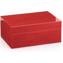 Morici Collection Italy Handmade Humidor Puro Kutusu - Roma Collection- Red Veined- 50's