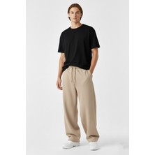 Wekame Erkek Baggy Oversize 3 Iplik Bol Paça Mevsimlik Eşofman