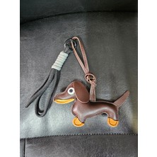 Yıldız Dükkan Köpek Figürlü Charm Anahtarlık ve Ip Çanta Süsü Aksesuar Hediyelik