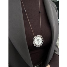 Tep's Jewellery Özel Tasarım Gümüş Vintage Saat Kolye