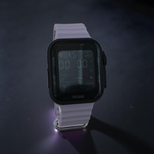 Qulothes Su Geçirmez LED Işıklı Dijital Kronometre Adım Sayar Takvimli Sporcu Saati