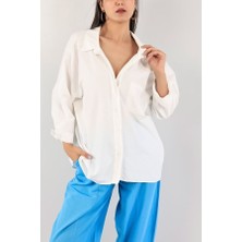 Leilaa Oversize Basic Pamuk Gömlek