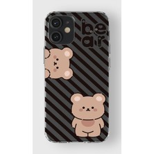 Manitoba Iphone 12 Mini Uyumlu Baskılı Yumuşak Silikon Şeffaf Telefon Kılıfı