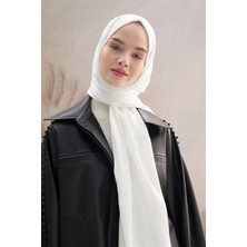 Ekru Carell Monogram Jakar Italyan Ipekli Şal