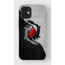 Manitoba Iphone 12 Mini Uyumlu Baskılı Yumuşak Silikon Şeffaf Telefon Kılıfı