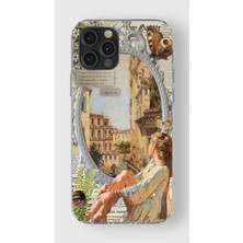 Manitoba Iphone 12 Pro Max Uyumlu Baskılı Yumuşak Silikon Şeffaf Telefon Kılıfı