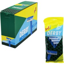 Go İthalat Derby Banyo - Body 5+1pcs x 12 Poşetli = 72 Adet Saplı Jilet (3791)