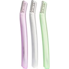 3b Trend 3'lü Kaş Usturası Yüz Jileti Kadın Kaş, Bıyık Alma Jileti Vücut Epilasyon Seti