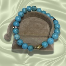 Reina Del Corazen El Yapımı Doğal Turkuaz Antik Bileklik  – Otantik Tasarım, Tarihî Ilhamlı, Bolluk ve Huzur Enerjili Şık Takı