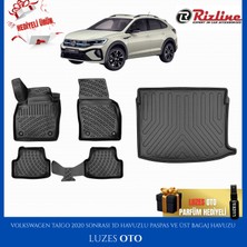 Rizline Volswagen Taigo 3D Havuzlu Paspas ve Üst Bagaj Havuzu 2020-2021-2022-2023-2024-2025