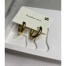 Velora Accessories Çelik Halka Küpe