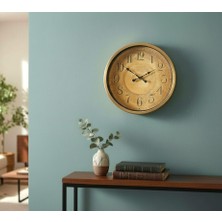 Hakan Living 40 cm Eskitme Vintage Duvar Saati
