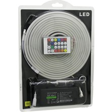 Timion 5mt Kumandalı - Adaptörlü Neon Şerit LED 12V (5148)