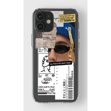 Manitoba Iphone 12 Mini Uyumlu Baskılı Yumuşak Silikon Şeffaf Telefon Kılıfı