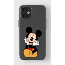 Manitoba Iphone 12 Mini Uyumlu Baskılı Yumuşak Silikon Şeffaf Telefon Kılıfı