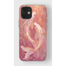 Manitoba Iphone 12 Mini Uyumlu Baskılı Yumuşak Silikon Şeffaf Telefon Kılıfı