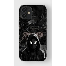 Manitoba Iphone 12 Mini Uyumlu Baskılı Yumuşak Silikon Şeffaf Telefon Kılıfı
