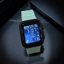 Qulothes Su Geçirmez LED Işıklı Dijital Kronometre Adım Sayar Takvimli Sporcu Saati