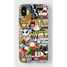 Manitoba Iphone X/xs Uyumlu Baskılı Yumuşak Silikon Şeffaf Telefon Kılıfı