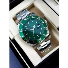 Qulothes Çelik Kordon Lüks Spor Takvimli Erkek Kol Saati