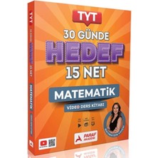 Anla Kazan Yayınları Paraf 2026 Tyt 30 Günde Hedef 15 Net Matematik Video Ders Kitabı