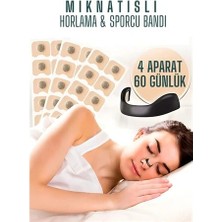 Eco Lounge Bx Manyetik Burun Bandı - 2 Aylık Sporcu Burun Bandı - Horlama Önleyici Azaltıcı - 4 Farklı Boyut