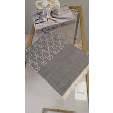 Gri-Bej Gucci Kaşmir Şal