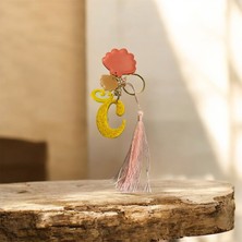 Epoksi C Harfi Anahtarlık (Sarı)