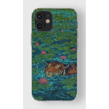 Manitoba Iphone 12 Mini Uyumlu Baskılı Yumuşak Silikon Şeffaf Telefon Kılıfı