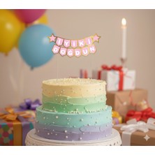 Dodomar Iyi Ki Doğdun – Pasta Süsü Pembe Kürdanlı Varaklı Karton Yazı