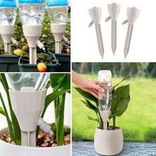 Eco Lounge Ayarlanabilir Akış Hızına Sahip Damlama Sulama Çivileri 3lü Otomatik Bitki Sulama Aparatı Tüm Pet Şişelere Uyumlu