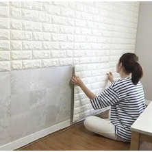 Eco Lounge 3D Tuğla Desenli Kendinden Yapışkanlı Duvar Paneli 58X38 cm