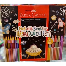 Ada Çanta Kırtasiye Fc Hayal Gücü Seti - 10 Kuru Boya 10 Keçeli Kalem Boya Seti