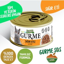 Jungle Gurme 85G Yetişkin Sığır Etli Kedi Konserve
