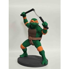 Ninja Kaplumbağalar – Michelangelo Figürü Eğlenceli Karakter Michelangelo 12X17 cm Figür