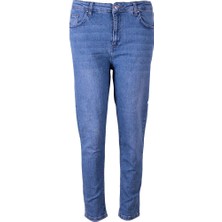 Double ED52GY116987 Açık Mavi Kadın Jean Pantolon 1010B