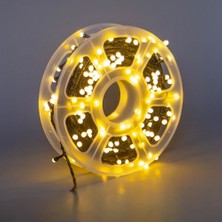 Tawitech Gün Işığı LED Peri Işık 50M 240 LED 8 Mod Siyah Kablo Noel Düğün Parti Dekor
