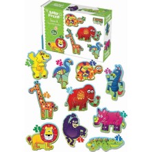 Urfakent Bilişim Medya 1727 Baby Puzzle Orman Hayvanları Eğitici İçerik ile 1+ Yaş Çocuklar İçin Eğlenceli Oyun