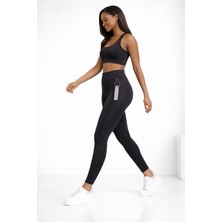 Toparlayıcı Yüksek Bel Spor Tayt