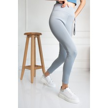 Toparlayıcı Yüksek Bel Spor Tayt