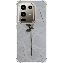 TechTree Infinix Note 50 Pro Uyumlu Kırmızı Gül Baskılı Silikon Kılıf