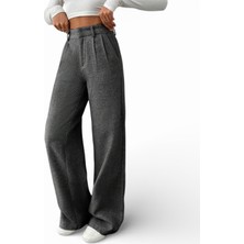 Palazzo Balıksırtı Desen Dokuma Pantolon