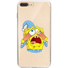 Manitoba Iphone 7 Plus / 8 Plus Uyumlu Baskılı Yumuşak Silikon Şeffaf Telefon Kılıfı