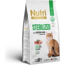 Nutri Feline Sterilised 10 kg Kısırlaştırılmış Kuzulu Kedi Maması Karışık Tat ile Besleyici İçerik
