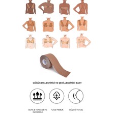 C&city Göğüs Dikleştirici ve Şekillendirici Bant Koyu Ten