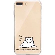 Manitoba Iphone 7 Plus / 8 Plus Uyumlu Baskılı Yumuşak Silikon Şeffaf Telefon Kılıfı